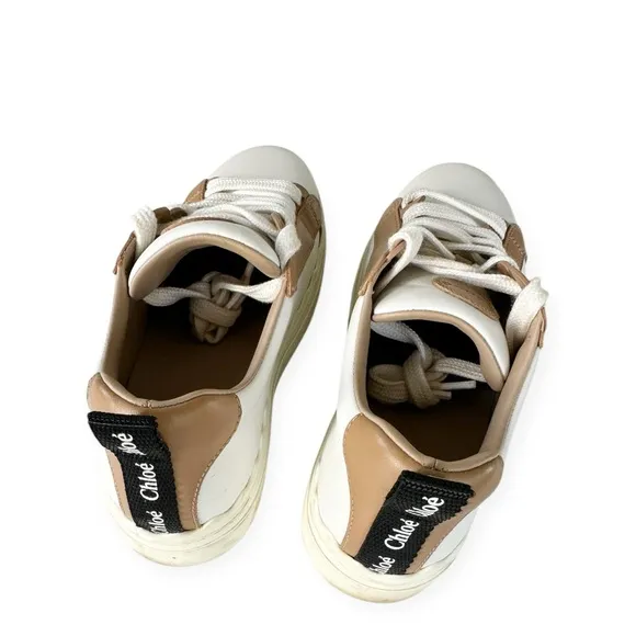 Chloé • Lauren Low-Top Leather Sneakers