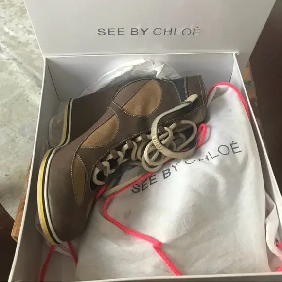 Chloe wedge sneakers
