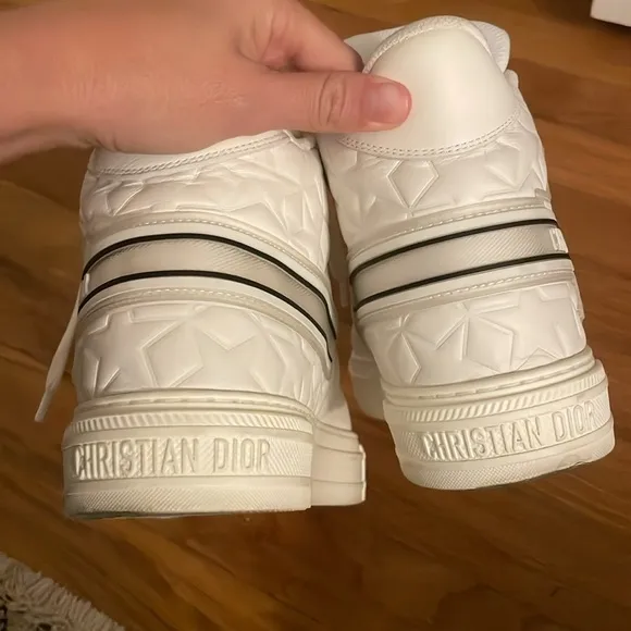 Christian Dior Etoile Embossed Dior High Top Sneakers