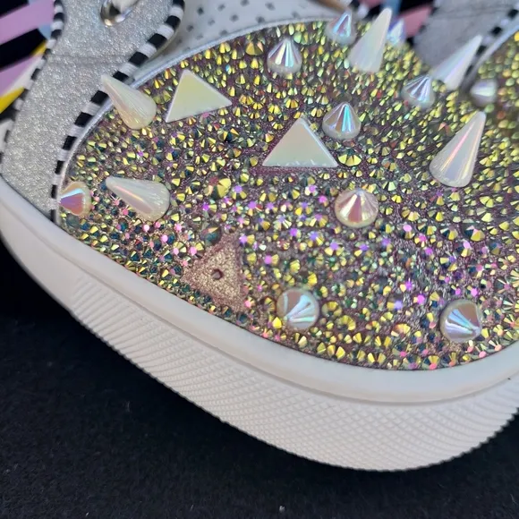 Christian Louboutin Studded High-Top Sneakers