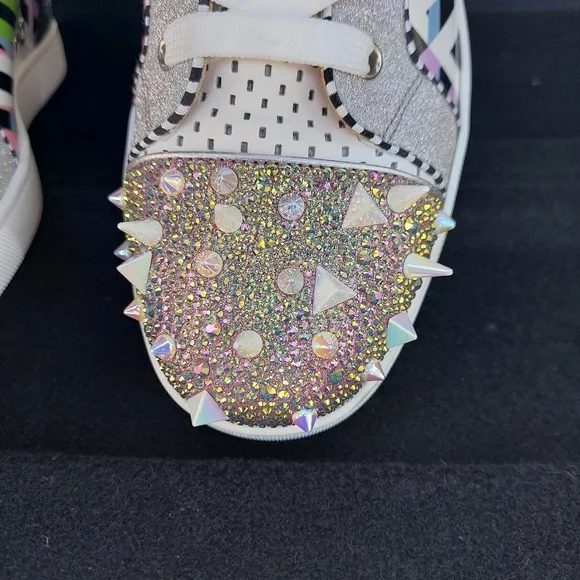 Christian Louboutin Studded High-Top Sneakers