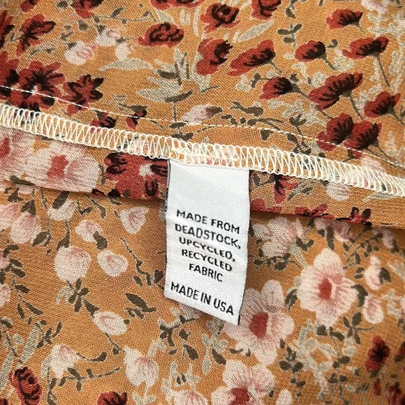 Christy Dawn Paloma Tassel Dress Rust Floral Garden New Size XS/S