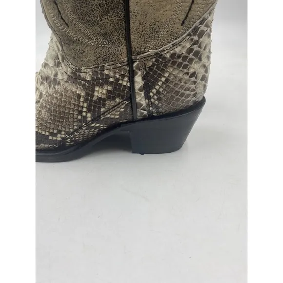 circle g by corral womens 6M python snip toe 14&quot; cowgirl boots L5698