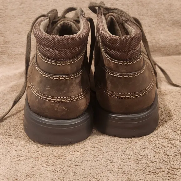 Clarks Brown Moc-Toe Boots