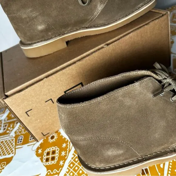 Clarks Collection Light Tan Suede Wallabee Chukka Boots Shoes Size 8.5W