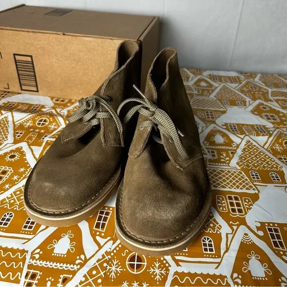 Clarks Collection Light Tan Suede Wallabee Chukka Boots Shoes Size 8.5W