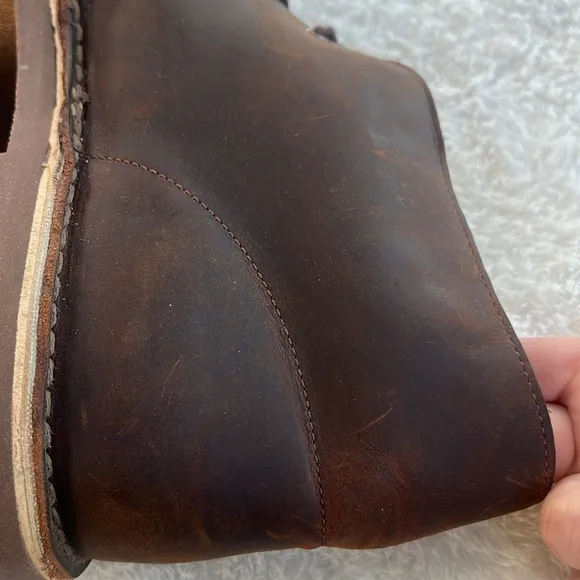 Clarks Men's Sz 13 Bushacre 2 Dark Brown Leather Lace Up Chukka Boots NWOT