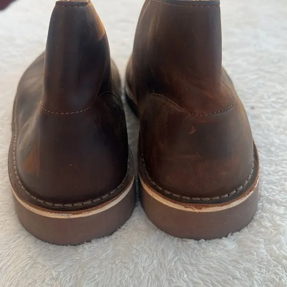 Clarks Men's Sz 13 Bushacre 2 Dark Brown Leather Lace Up Chukka Boots NWOT
