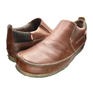 Clarks Originals | Men | Taiga Series Brown Leather Comfort Slip On Shoes | 13 M
