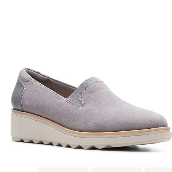 Clarks SHARON DOLLY WEDGE SLIP-ON shoes