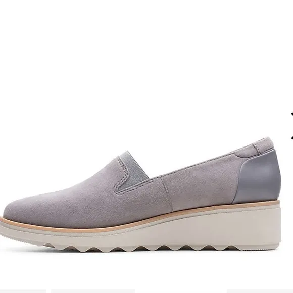 Clarks SHARON DOLLY WEDGE SLIP-ON shoes