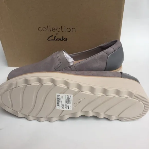 Clarks SHARON DOLLY WEDGE SLIP-ON shoes