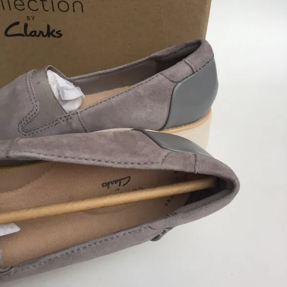 Clarks SHARON DOLLY WEDGE SLIP-ON shoes