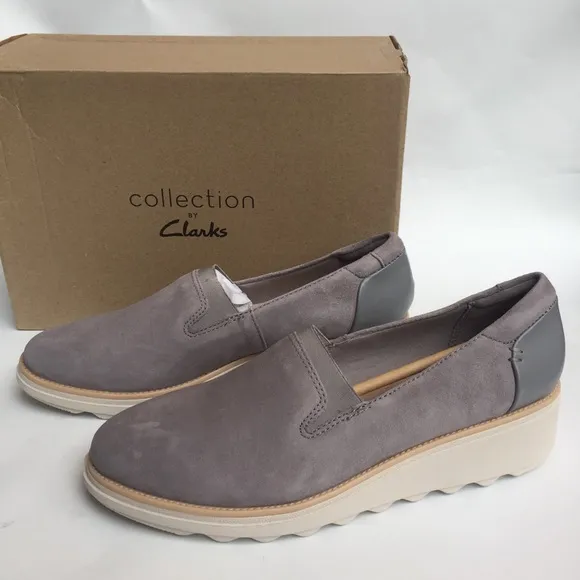 Clarks SHARON DOLLY WEDGE SLIP-ON shoes