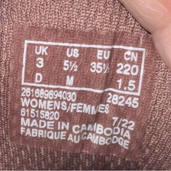 Clarks Women's JAUNT LO Hiking Sneakers Ankle Boot TAUPE/ROSE Size 5.5
