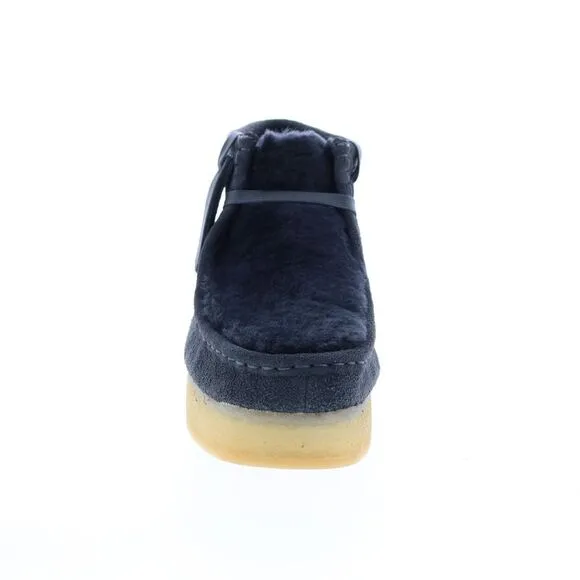 Clarks Womens Wallabee Wedge Gray Boots (NWT)