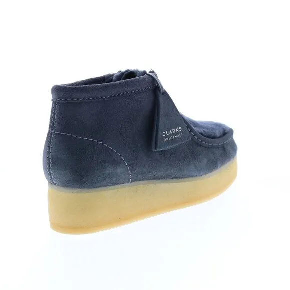 Clarks Womens Wallabee Wedge Gray Boots (NWT)