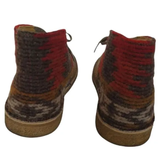 Clarks Woolrich Wool Chukka Desert Western Aztec Boots Shoes