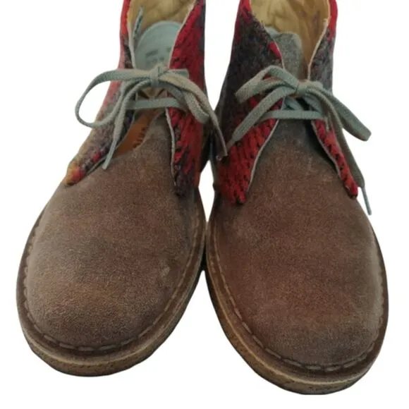 Clarks Woolrich Wool Chukka Desert Western Aztec Boots Shoes