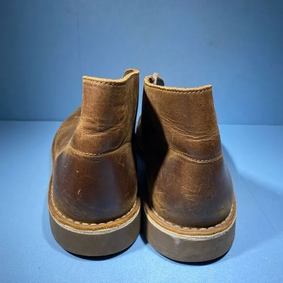 Clarks Bushacre Chukka Ankle Boots Brown Leather Shoes 15522 Size 12 M