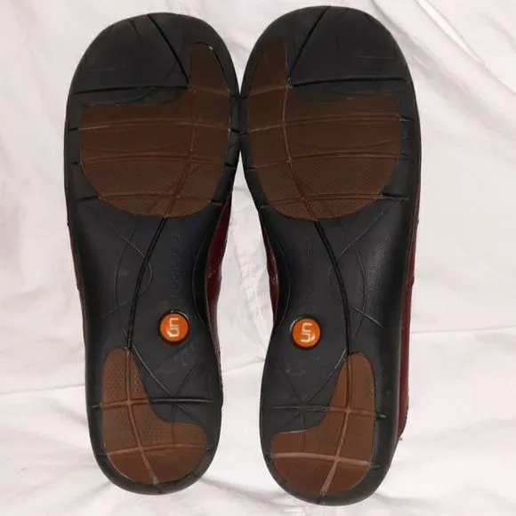 Clarks Unstructured Loop Burgundy‎ Leather Shoes