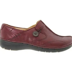 Clarks Unstructured Loop Burgundy‎ Leather Shoes