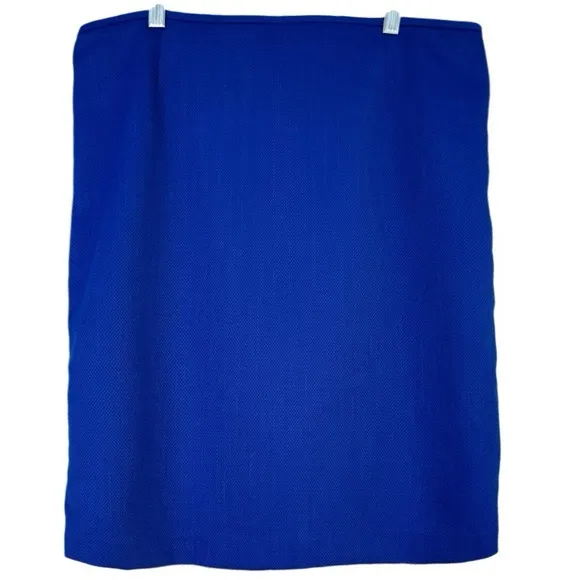 Classic Pencil Skirt Midi Length Royal Blue Dressy Career Formal Womens Size 18