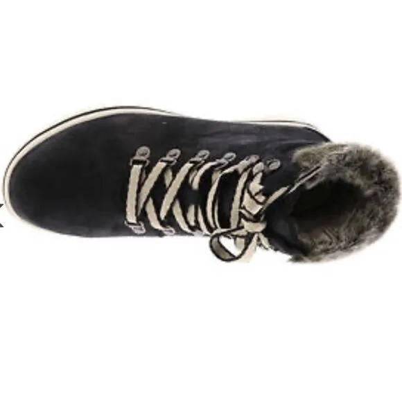 Cliffs by White Mountain Women's Hallett Lace-up Booties - Blackboots, shoes 7