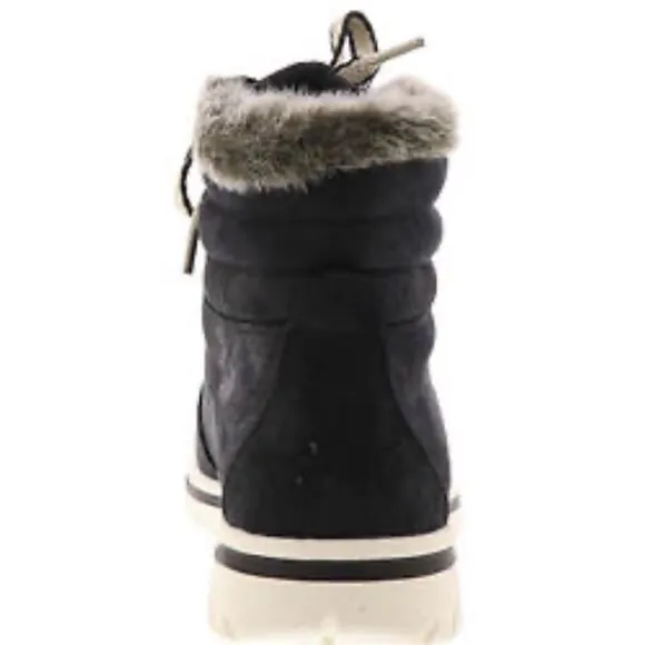 Cliffs by White Mountain Women's Hallett Lace-up Booties - Blackboots, shoes 7