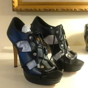 Coach Leslie Lace Up Sandals