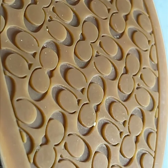 COACH Metallic Gold Leather Delight Ballet Slippers Flats Size 8