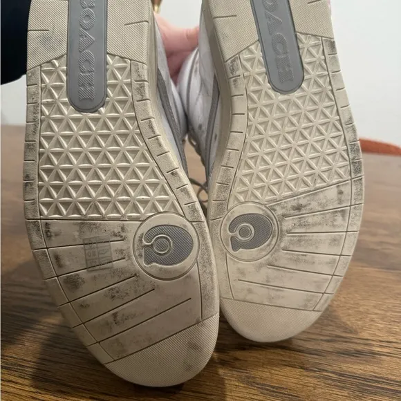 Coach White High-Top Sneakers