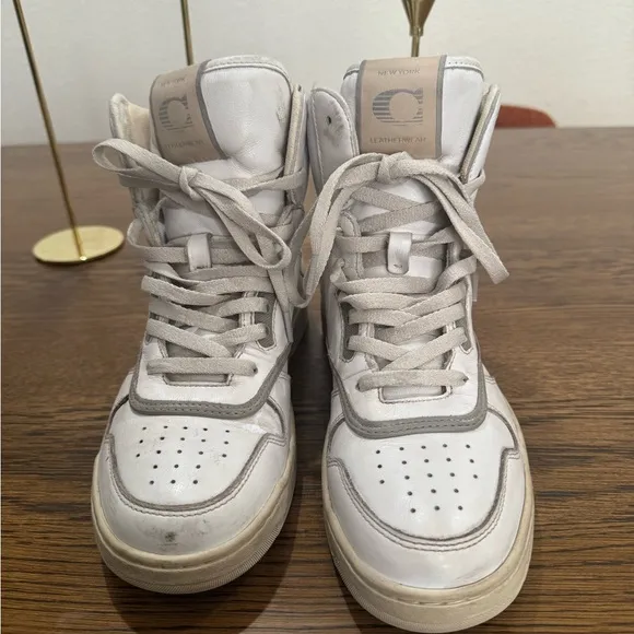 Coach White High-Top Sneakers