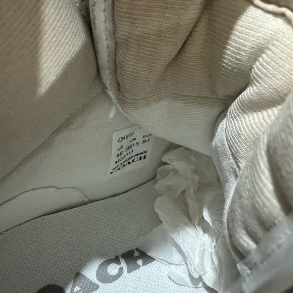 Coach White High-Top Sneakers
