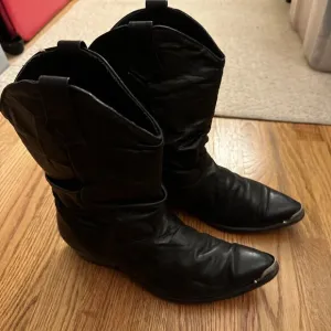 Code West Men's  Size 10 M Pull On Western Boots Cowboy Boots Black Leather