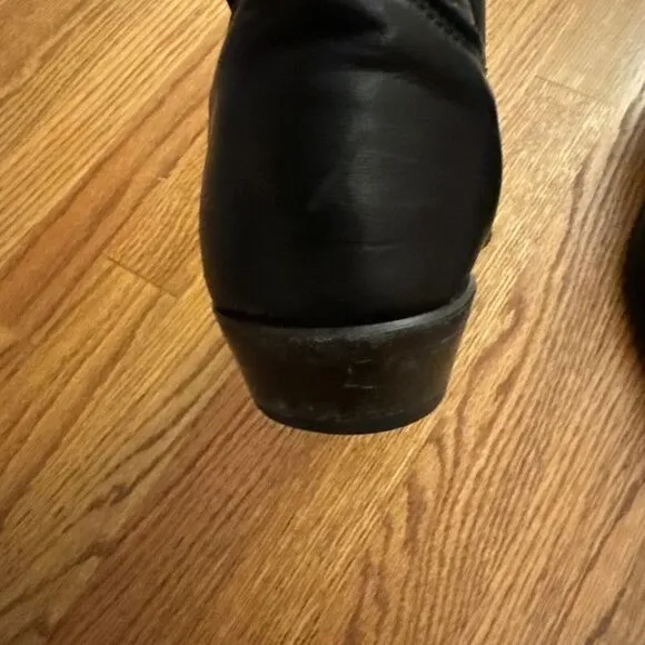 Code West Men's  Size 10 M Pull On Western Boots Cowboy Boots Black Leather
