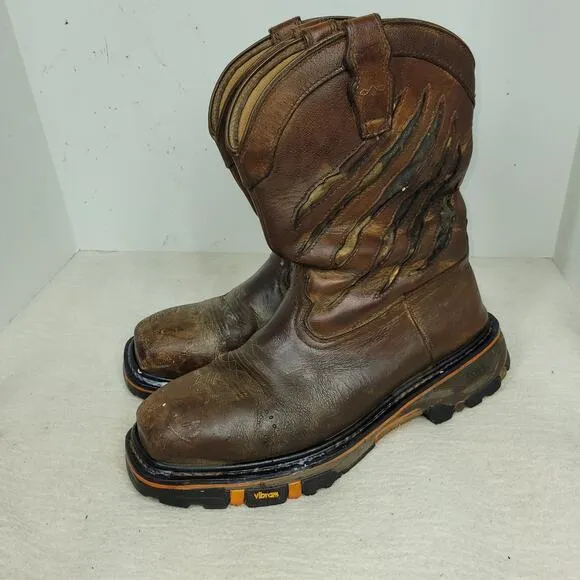 Cody James Boots Mens Sz 12 D Flag Western Composite Toe Gorpcore West USA Horse