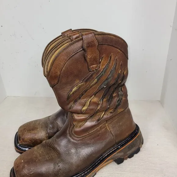 Cody James Boots Mens Sz 12 D Flag Western Composite Toe Gorpcore West USA Horse