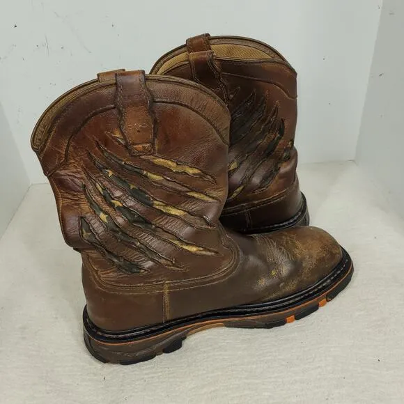 Cody James Boots Mens Sz 12 D Flag Western Composite Toe Gorpcore West USA Horse