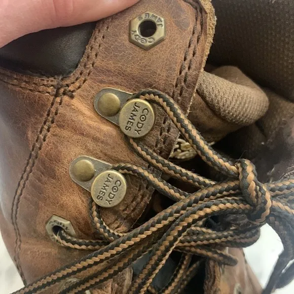 Cody James Men leather work boots 11.5 EE not steel toe western brand