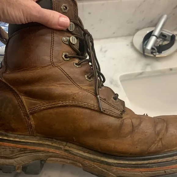 Cody James Men leather work boots 11.5 EE not steel toe western brand
