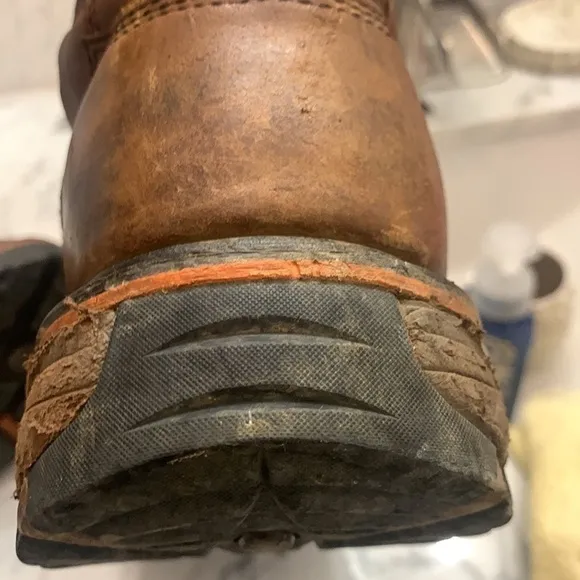 Cody James Men leather work boots 11.5 EE not steel toe western brand