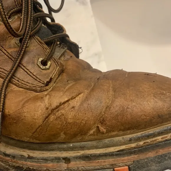 Cody James Men leather work boots 11.5 EE not steel toe western brand