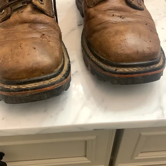 Cody James Men leather work boots 11.5 EE not steel toe western brand