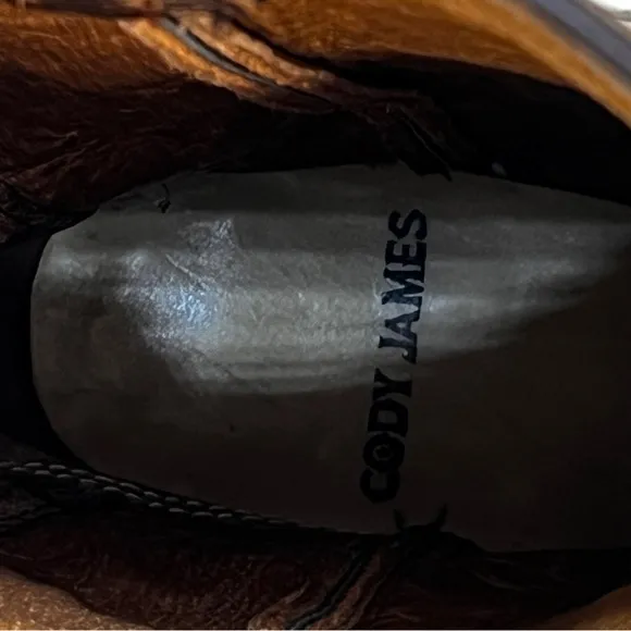 CODY JAMES MEN'S LARSEN WESTERN BOOTS MEDIUM TOE COLOR BROWN SIZE 8.5D