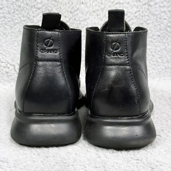 Cole Haan 2.Zerogrand Mens Size 11 Chukka Boots Black Leather Lace Up C26198