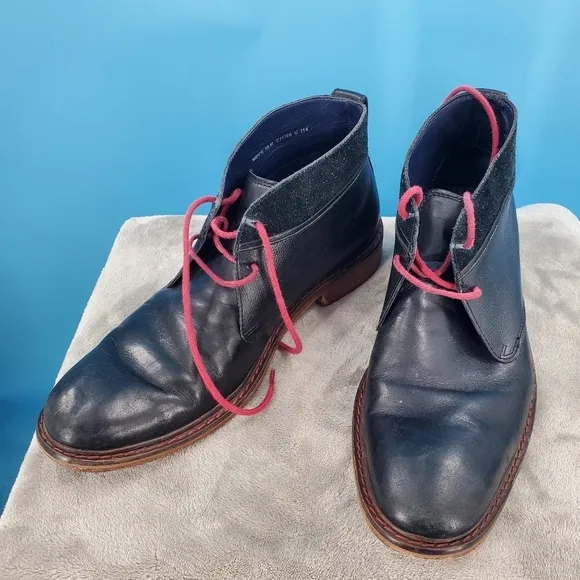 Cole Haan black leather ankle boots Men's 10