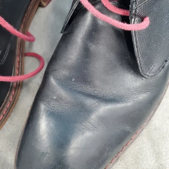Cole Haan black leather ankle boots Men's 10