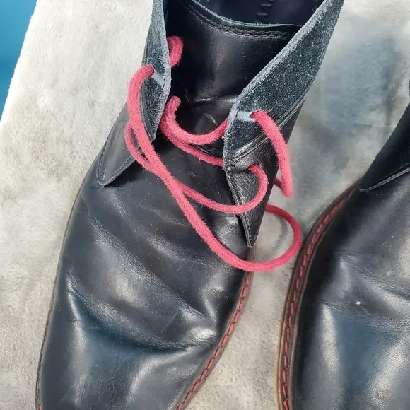Cole Haan black leather ankle boots Men's 10