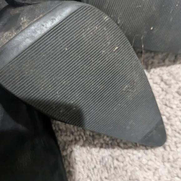 Cole Haan boots black size 9 leather heeled